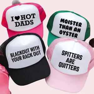 Trucker Hat Roulette Pack - Unisex 5-Panel Cap with Bold Designs & Cheeky Slogans for Bachelorette Parties & Making a Statement