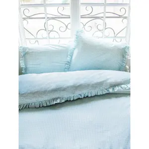 Duvet Cover + Sham(s) - Blue Gingham