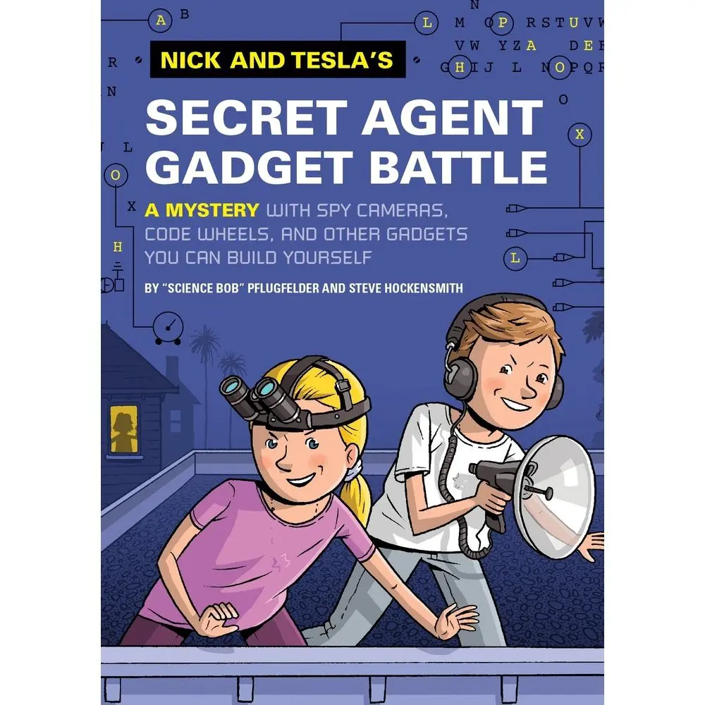 USED Book - Nick and Tesla's Secret Agent Gadget Battle: A Mystery with Spy Cameras, Code Wheels, and Other Gadgets You Can Build Yourself by Pflugfelder, Bob (Hardcover) - english