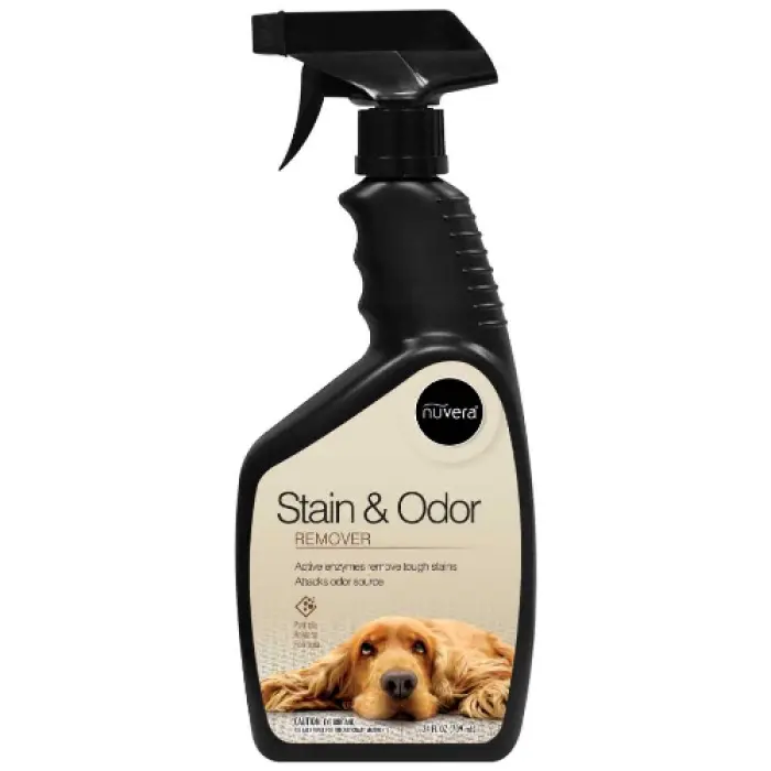 24 oz Bottle Bio-Enzyme Odor & Stain Remover Liquid Enzyme Cleaner Deodorizer for Dogs & Cats, Pet Litter Area Cleaning Solution, Single Item
