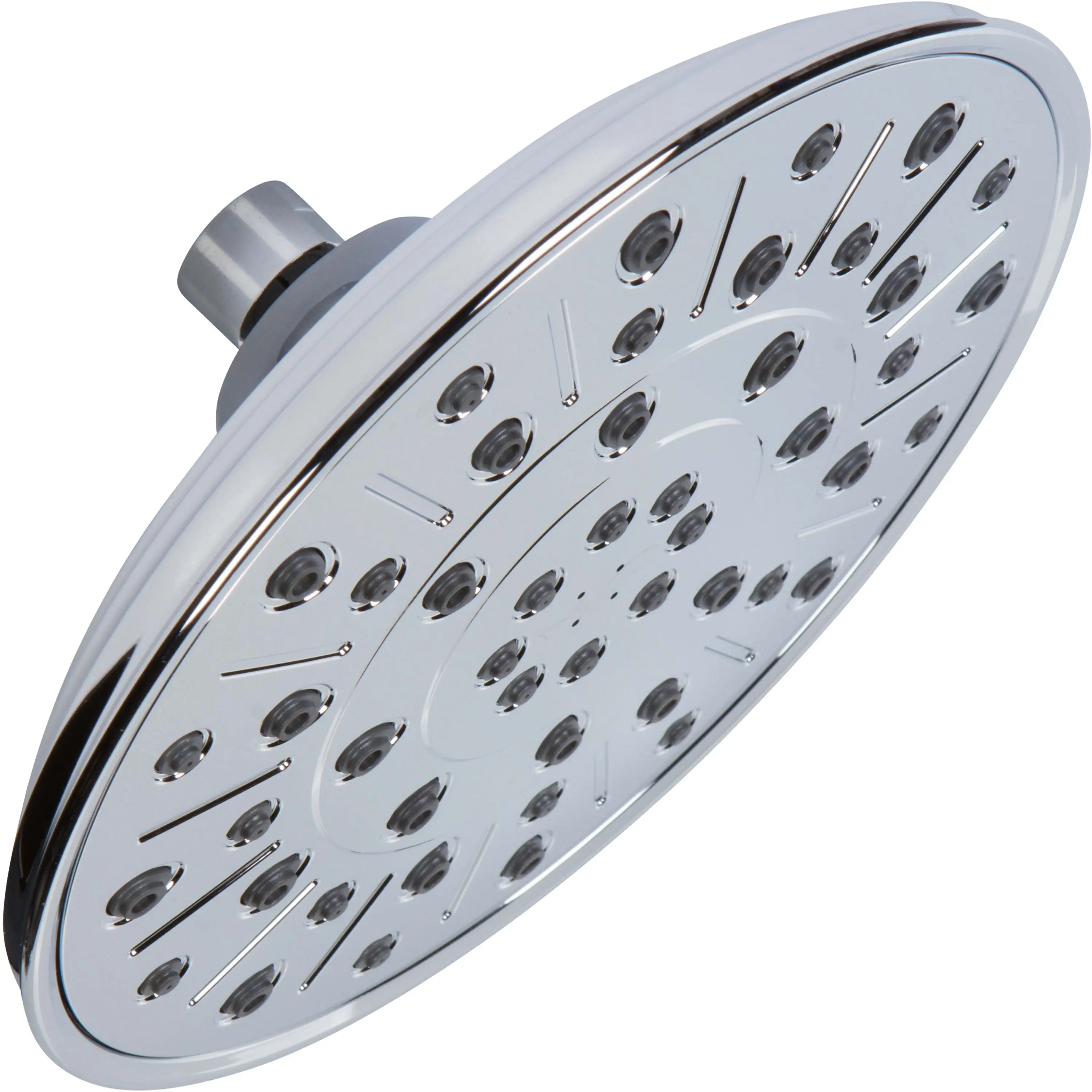 Aqua Elegante Rainfall Shower Head - 8 Inch Large Overhead Rain Showerhead With Self-Clean Nozzles, High Flow, Easy Install, Adjustable Brass Ball Joint