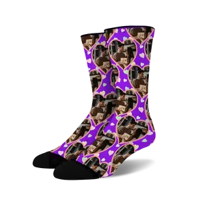 Custom Heart # 2  Photo Socks