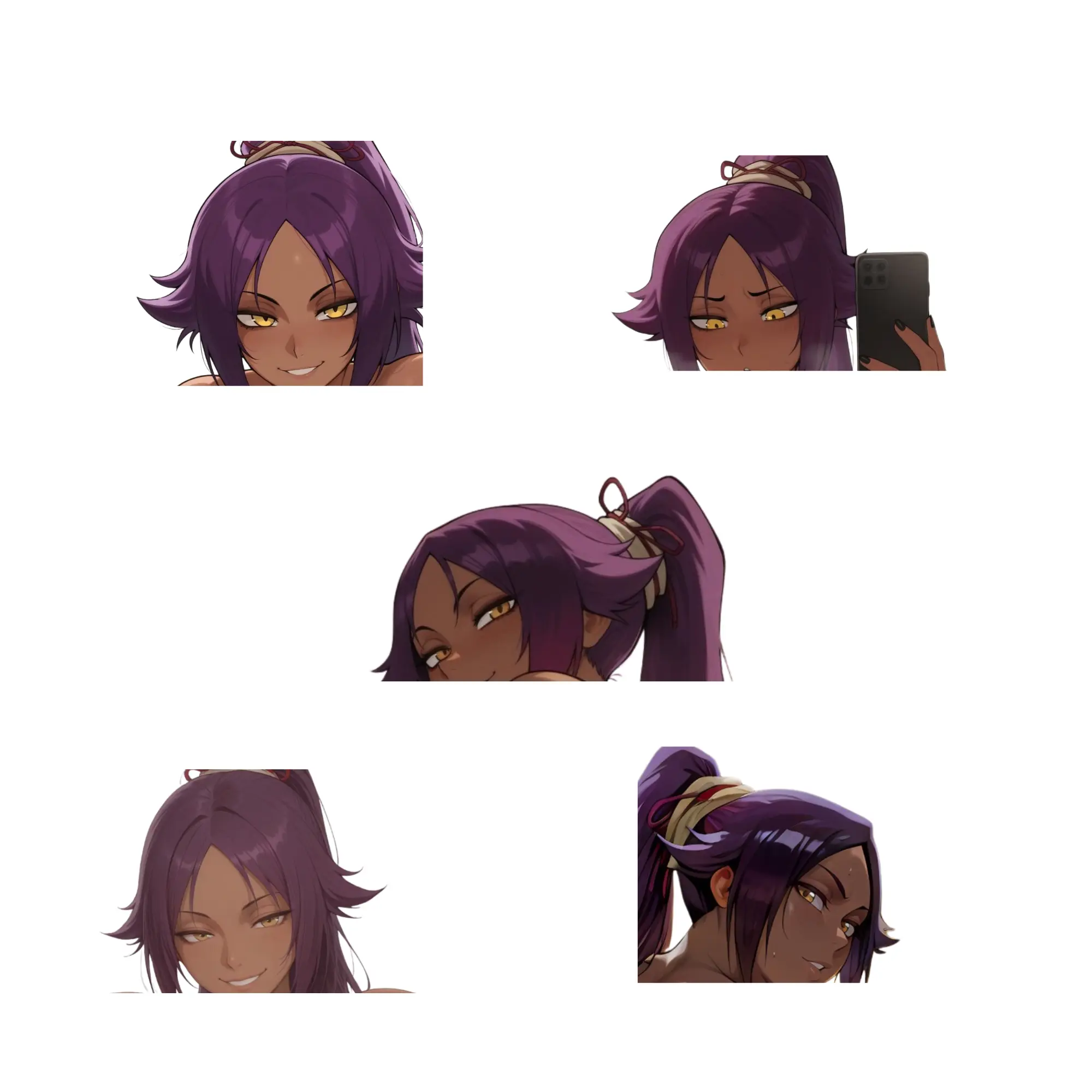yoruichi anime sticker, full sticker, shin stickers, car - laptop sticker.