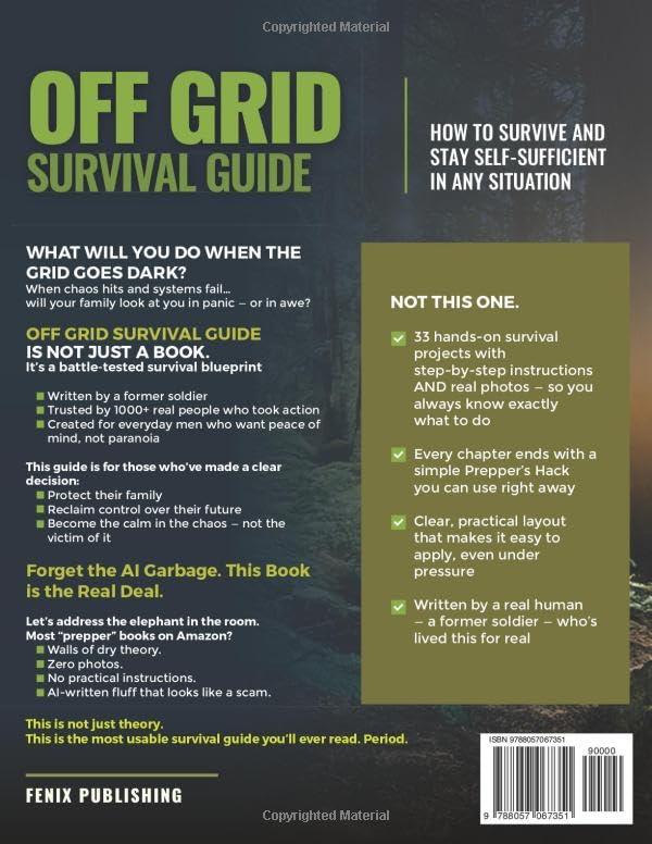 Off Grid Survival Book: Diy Survival Project Book - No Grid Survival Guide Paperback