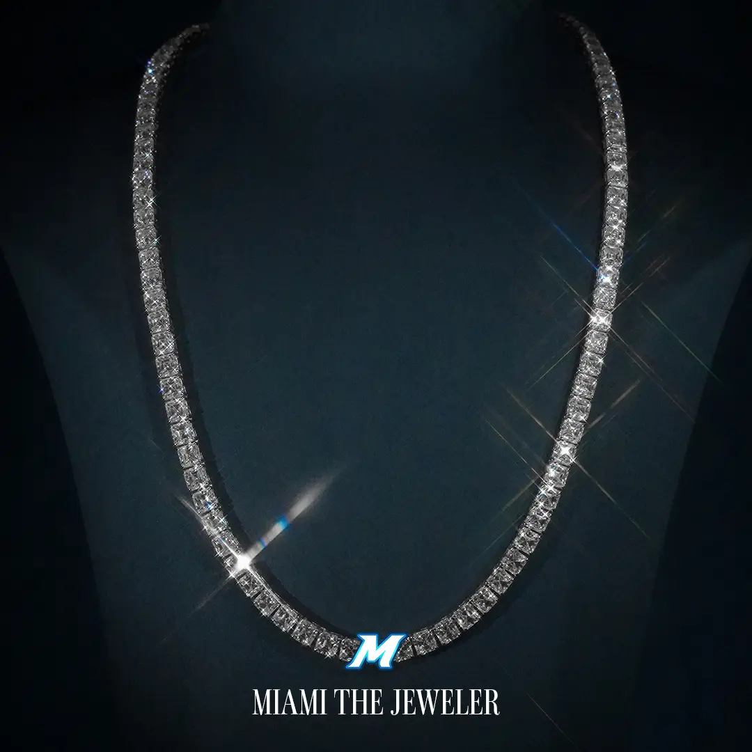 Moissanite Asscher Cut Tennis Chain [5MM]