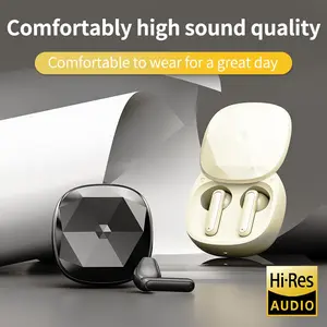 Wireless Bluetooth-compatible Earbuds Mini In-Ear Geometric Design, Dual Bass Sound, Compatible with Huawei Oppo Xiaomi Vivo Apple