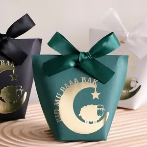 Eid Mubarak Lamb Gift Box, Moon Crescent Print Candy Bags, Party Favor Packs, Festival Decor, Party Souvenirs, Sweet Treat Packaging