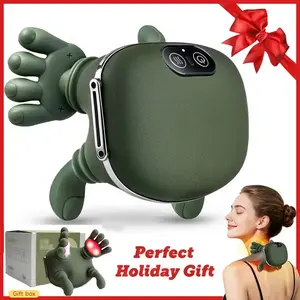 gifts for parents body care device Adjustable Neck & Shoulder Massager Heated bionic hands deliver 4D kneading and acupressure massage Relieves muscle tension and deep tissue pain Three-speed settings