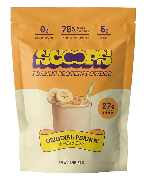 Pack of 4 Peanut Protein Powder - Original Peanut with Sea Salt | Plant-Based Roasted Peanut Butter Snacks Powder for Smoothies, Shakes, Baking & Breakfast Mix - No Added Sugar & Gluten Free