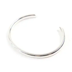Pre-owned Tiffany & Co. Sterling Silver 925 (Ag925) Small Leather Goods Bangle AG925 Bangle