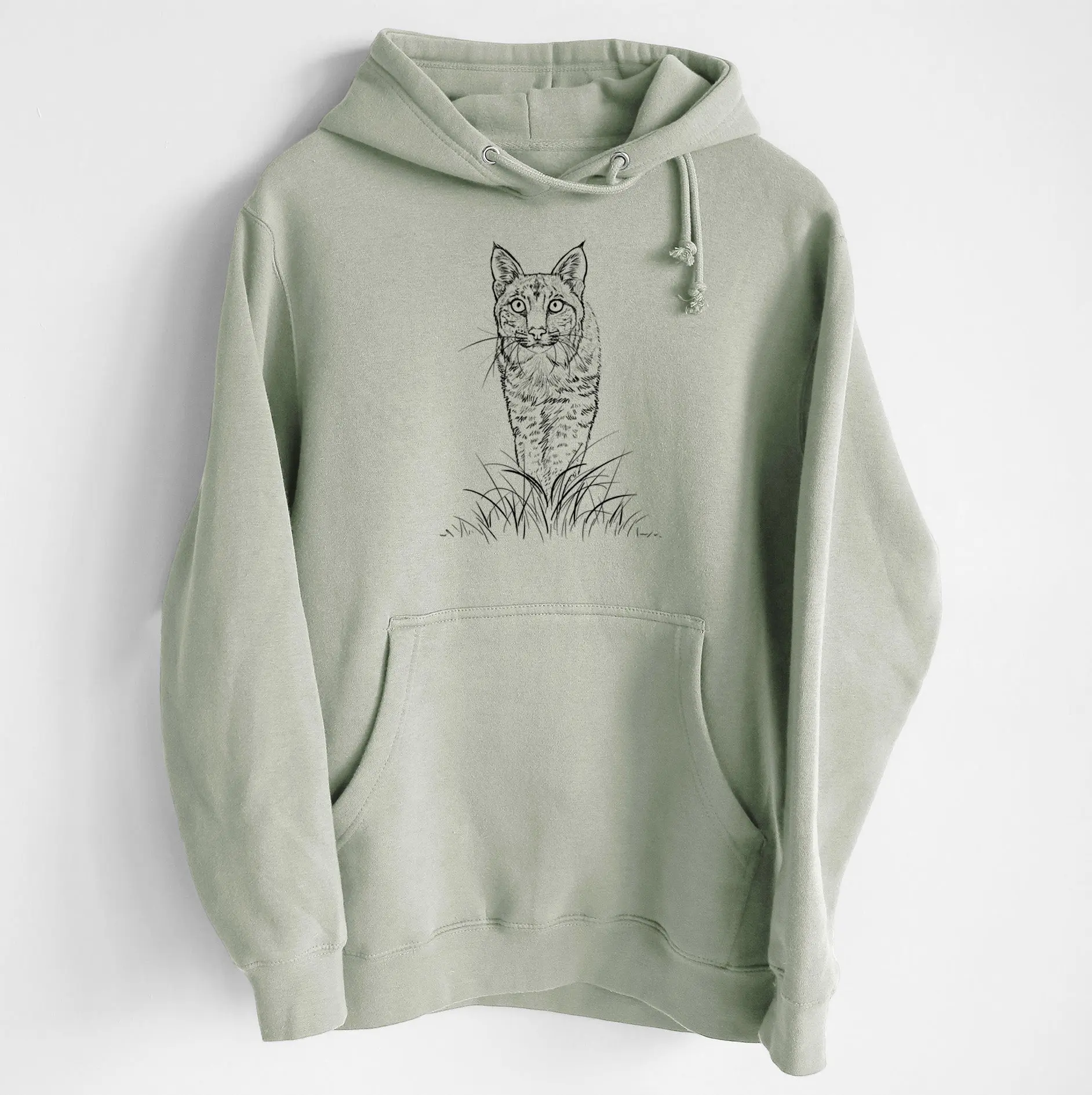 Bobcat - Lynx rufus - Heavyweight Fleece Hoodie