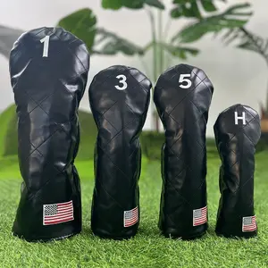 Minimalist Digital Classic Golf Club Head Cover, Golf Accessories, High-Quality Durable Protective Equipment for Traditional Golfers & Retro Enthusiasts