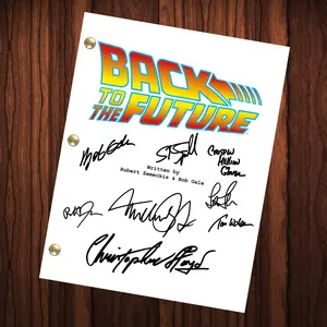 Back To The Future Signed Autographed Script Full Screenplay Full Script Reprint Michael J Fox
