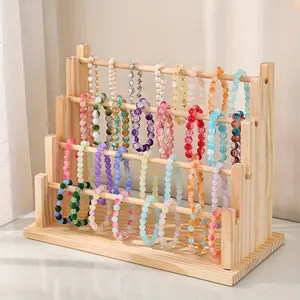 Wooden Multi-layer Jewelry Storage Box, Large Capacity Jewelry Organizer, Jewelry Display Stand, Home Organizer for Necklace, Bracelet, Jewelry Holder Organizer, High Capacity Organizer, Home Storage Supplies