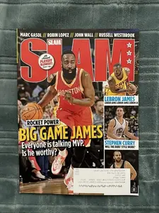 2015 June Slam Magazine Poster Print James Harden, LeBron James, Stephen Curry - POSTER NO FRAME