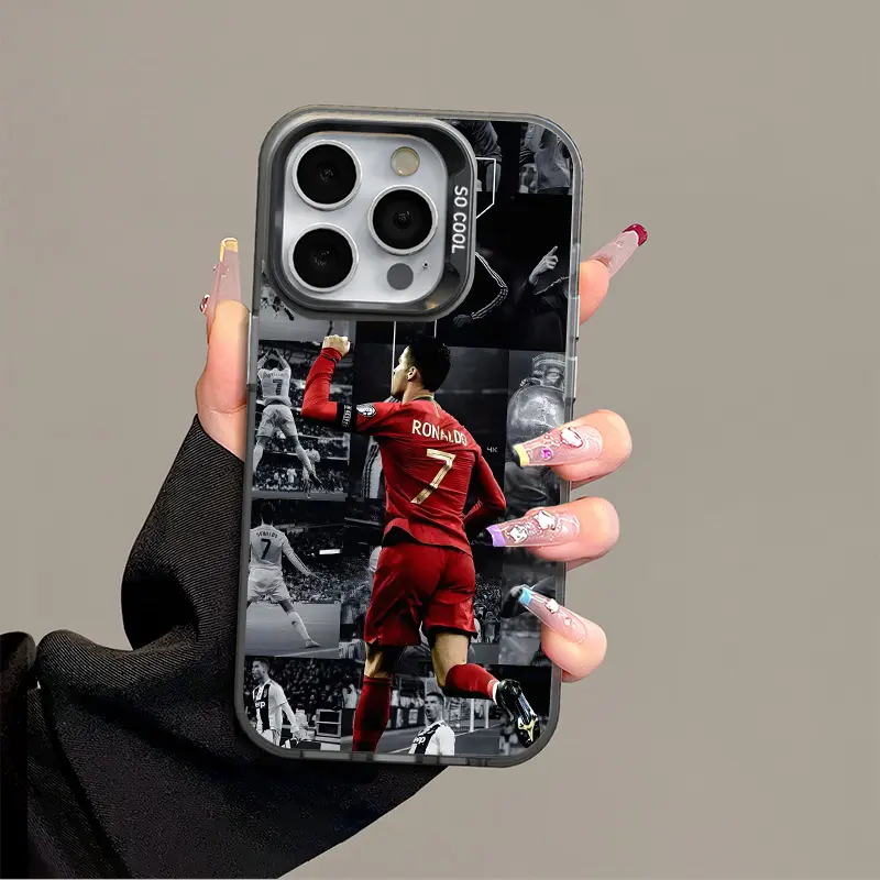 IPhone 16 17 Promax Ronaldo No.7 Phone Case Anti Drop Protective Case Suitable For iphone 15 14 13 SAMSUNG S25 24 23 22 ULTRA Acrylic Phone Case