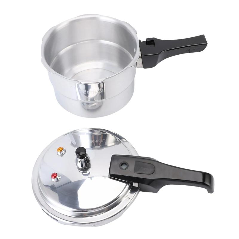 Pressure Cooker With Steam Rack for Kitchen 3L Explosion Proof Aluminium Alloy Safety Stovetop Fast Cooking Canning Cooker Pot