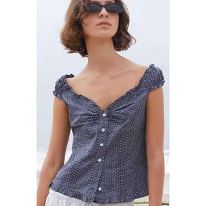 John Galt Women's Blue Polka Dot Elena Top