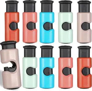 Squeeze and Lock Bread Bag Clips 10pcs Colored Duck Pink Orange Blue Green Gray Chip for Bread Chip Sandwich Salad Bags