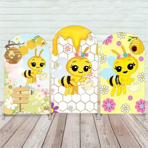 Abejita Chiquitita Arch Backdrop and Cylinder Covers