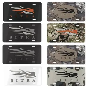 Sitka Hunting Camouflage License Plate – 12x6 Premium Aluminum Car Tag, Vintage Outdoor Racing Garage Wall Decor, Gift for Hunters & Motorsport Fans