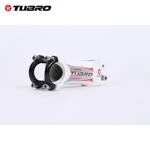 TUBRO ST881 Bike Stem, 31.8*28.6mm, 80/100mm Length White Aluminum Alloy, Lightweight MTB Road Bike Handlebar Stem