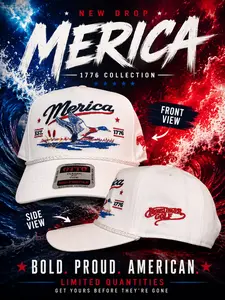 Merica 1776 Embroidered Rope Hat
