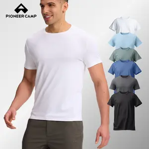 Pioneer Camp Mens Bamboo Viscose T Shirt Ultra Soft Breathable Cotton Natural Material Casual Basic Tee Shirt Undershirt Crewneck Streetwear Menswear