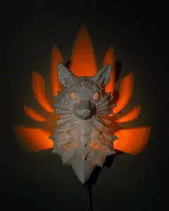 Nine Tailed Fox Wall Hanging Art