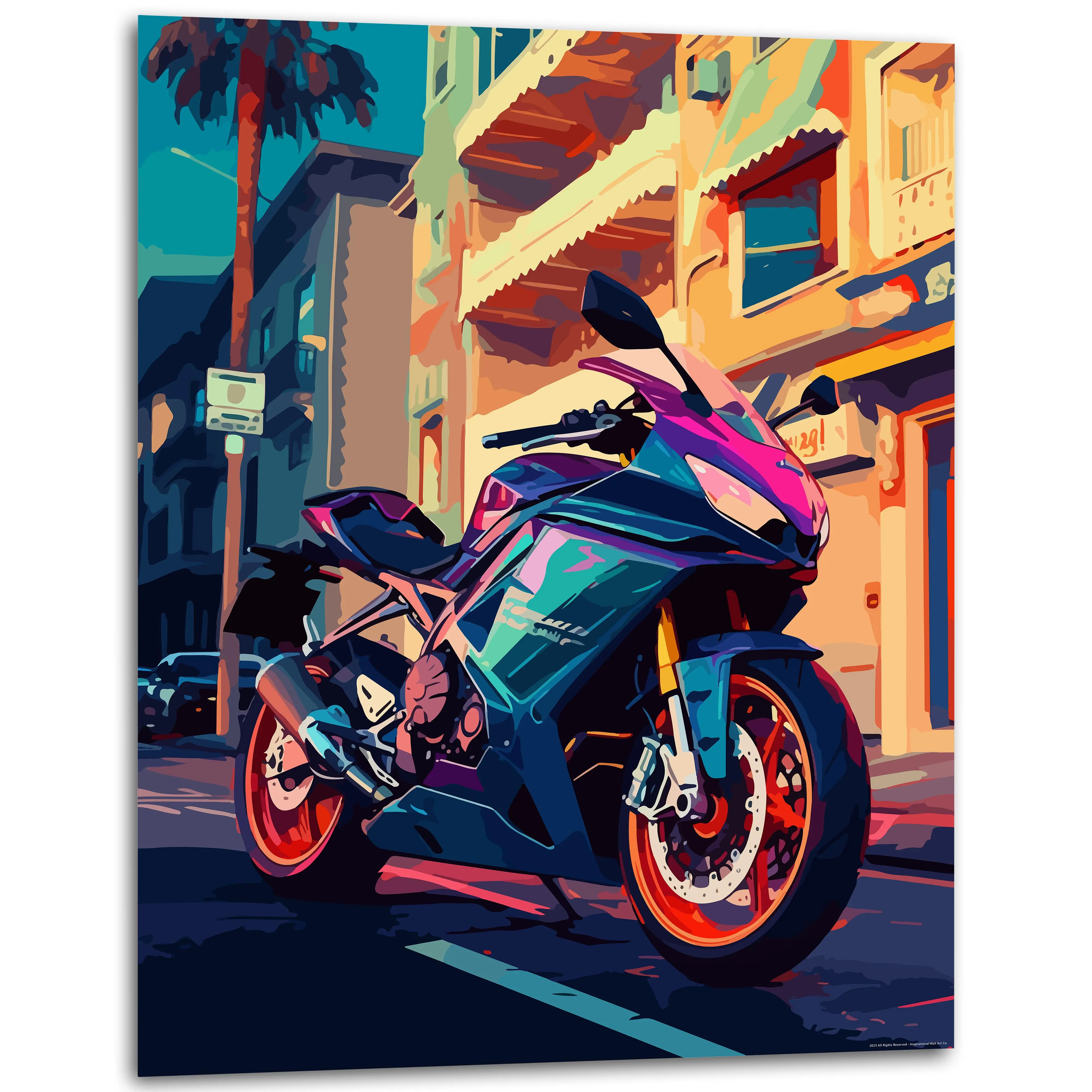 Dapper | CBR600RR Motorcycle Gifts for Men - Sportbike Decor - Poster for Garage - Motorcycle Prints - Motorcycle Art | 11x14 Inches Unframed Artistic Wall