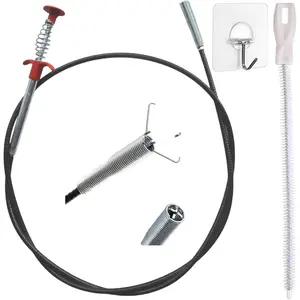 36inch Drain Snake Hair Clog Remover-Drain Auger Hair Catcher & Cleaning Brush-Sink Drain Cleaner Tool for Kitchen,Bathroom,Sewer,Bathtubs,Sunroof and Dryer Vent (36inch)