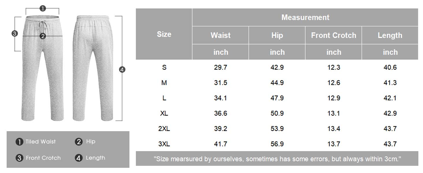 COOFANDY Men's Pants Cotton Yoga Pants Casual Sweatpants Jogger Open Bottom Lounge Pants with Pockets Gift Ideas