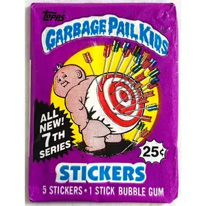 1987 Topps Garbage Pail Kids 7th Series Wax Pack (5 Stickers)
