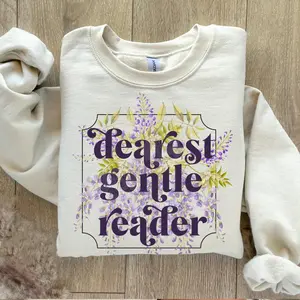 Dearest Gentle Reader Sweatshirt, WhistleDown Society Papers, Spill The Tea, Gift for Fan Bridgerton, Womenswear, Soft Cotton