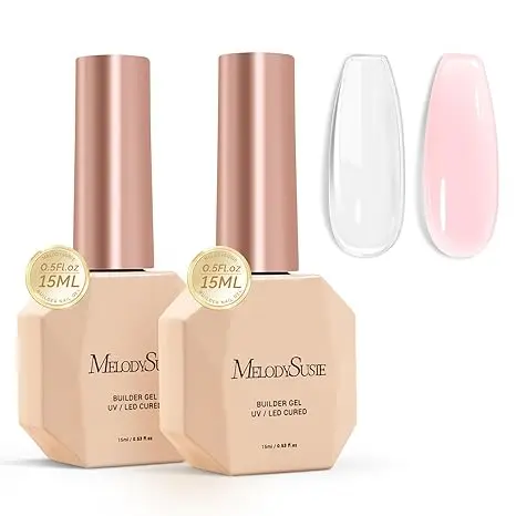 2PCS Builder Gel (Clear+Nude Pink104)