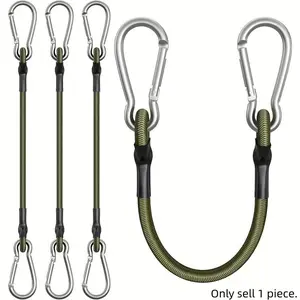 Elastic rope with hook-flexible and durable | suitable for camping, luggage, goods, etc. Adjustable ropes