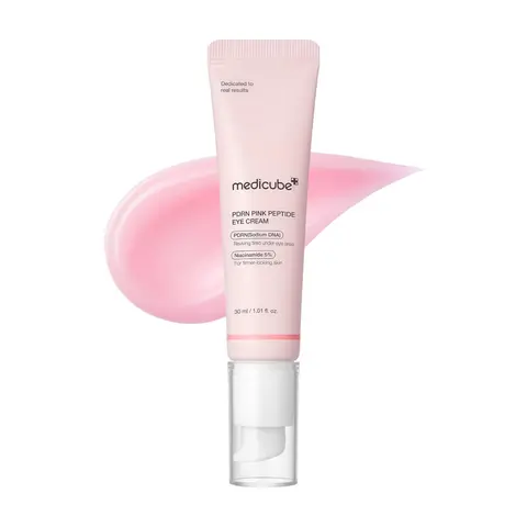 [Official Medicube Partner] PDRN Pink Peptide Eye Cream 30ml - 99% Purity Retinol for Fine Lines, PDRN & Niacinamide for Uneven Skin Tone