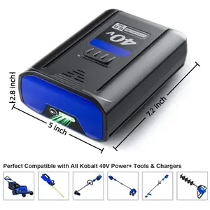 6.0Ah 40V For Kobalt Replacement Lithium Battery Max KB440-03 KB540-06 KB245-06