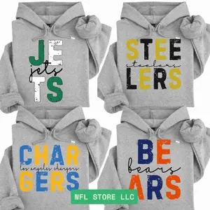 Vintage Football Unisex Pullover Hoodie - Long Sleeve, Medium Clothing Length, Sports Home Town, Menswear, Custom Team, Gift For  Men & Women   8O