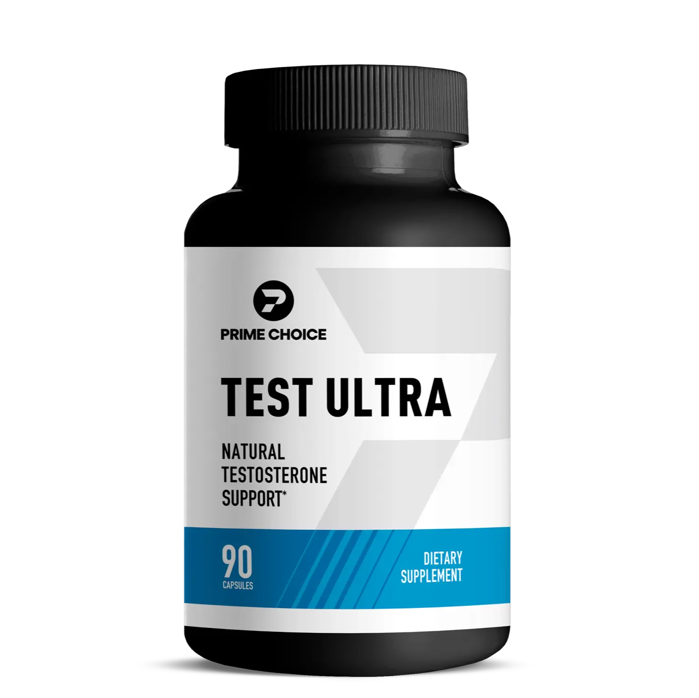 Prime Choice Test Ultra Natural Testosterone Dietary Supplement - 90 Capsules for Strength & Masculinity - Magnesium, Zinc, Tribulus, Chrysin, Epimedium, Tongkat Ali, Saw Palmetto, Hawthorn, Treebine - Fitness Support