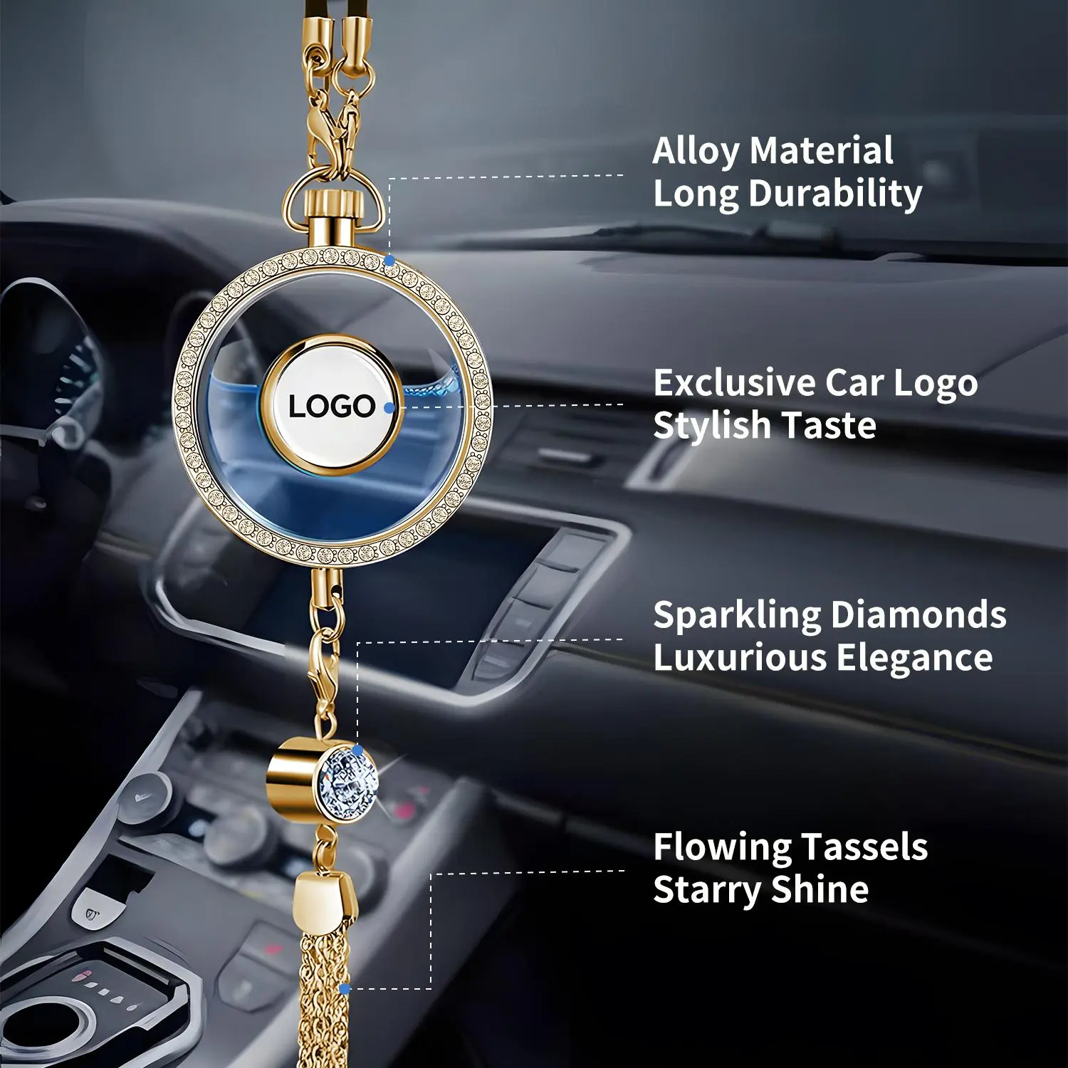 【Limited Free Gift】Customizable Multi-Style Car Aroma Diffuser - Chic Look Automotive Air Freshener, Auto Accessories, Premium Natural Woody, Vanilla, Floral, Botanical Scents for Fresh Vehicle Cabin Interior, Aromatic Floral