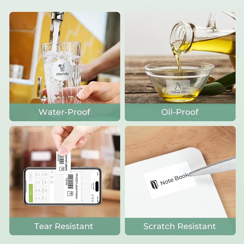 Thermal Labels for PM220 Label Maker, 2 inch (50mm) Thermal Tab, , Multi-Purpose Label Tape, 1 Roll of 150 Self-Adhesive Thermal Paper Gradient Thermal Labels for PM220 Label Maker, 2 inch (50mm) Thermal Tab, , Multi-Purpose Label Tape, 1 Roll of 150 Self-Adhesive Thermal Paper Gradient