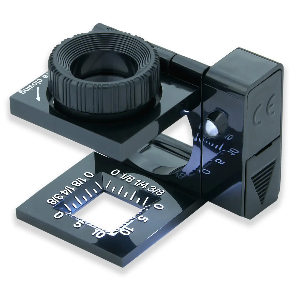 Carson 10x Power LED Lighted LinenTest Focusing Loupe with 15mm Lens