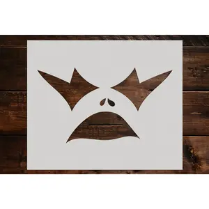 Pumpkin Face Stencil - Art and Wall Stencil