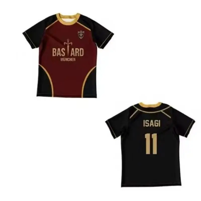 Japan Anime Michael Kaiser Shirt Isagi Cosplay Costumes Bastard Munchen Yukimiya Reo Ness Hiori Football Shirt 3D Printing
