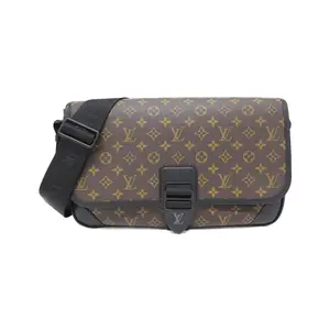 Pre-owned Louis Vuitton Canvas Shoulder Bags Monogram Macassar Archy Messenger shoulder bag
