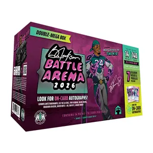 Bo Jackson Battle Arena Double Mega Box Single Pack - 10 Cards, Sleeved & Toploaded, Team Bag Storage, 2026 Edition