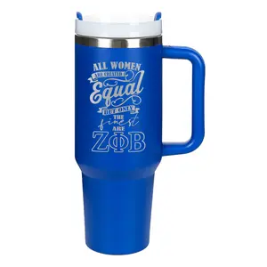 BB Greek Zeta Phi Beta - 40 oz Insulated Stainless Steel Tumbler - Official Vendor