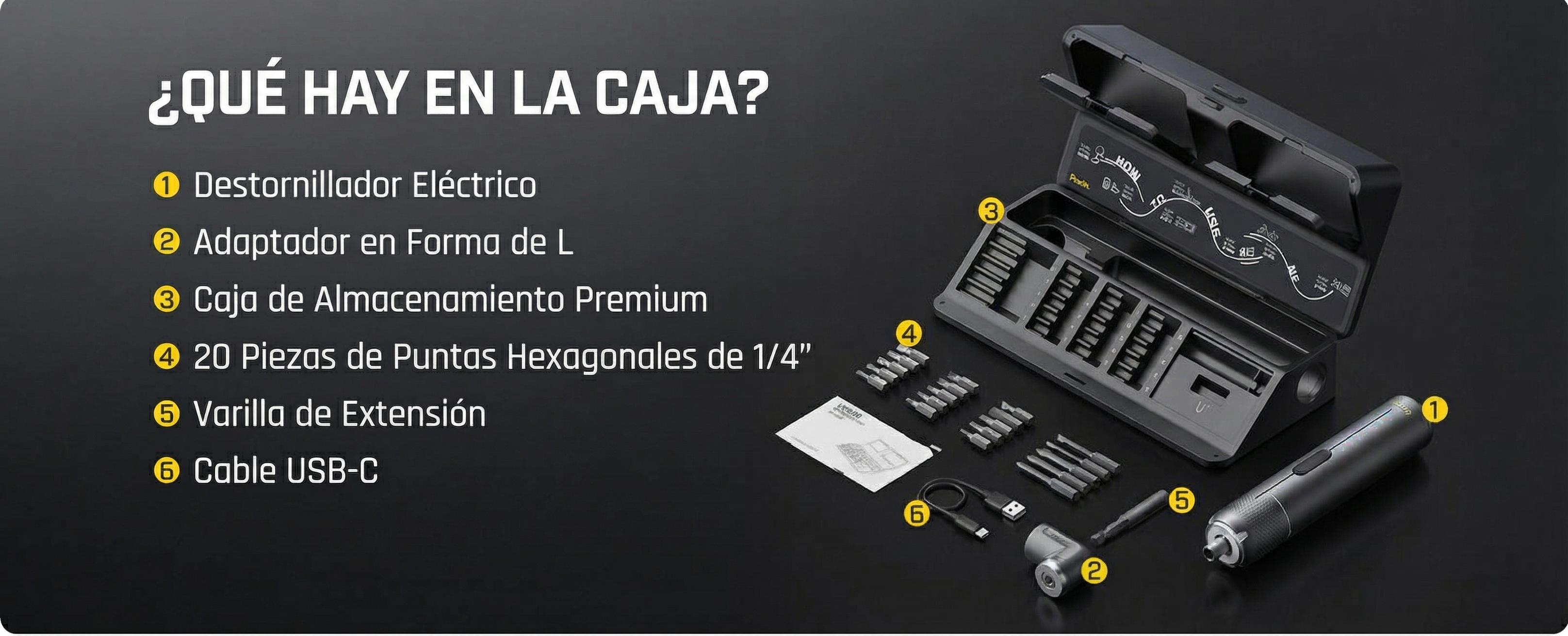 Destornillador Eléctrico Fanttik S2 Pro, Juego de Destornillador Inalámbrico, 7 Ajustes de Torque, 0.5 a 6 N·m, 20 Puntas Magnéticas, Cabezal Hexagonal de 1/4", con Adaptador de Ángulo de 90°, para Muebles y Reparaciones del Hogar Destornillador Eléctrico Fanttik S2 Pro, Juego de Destornillador Inalámbrico, 7 Ajustes de Torque, 0.5 a 6 N·m, 20 Puntas Magnéticas, Cabezal Hexagonal de 1/4", con Adaptador de Ángulo de 90°, para Muebles y Reparaciones del Hogar