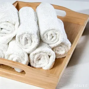 18-Pack Superabsorbent Cotton Washcloths, Multi-Pack Bathroom Supplies for Bath Use, Body Skin Scrubber and Exfoliating Sponge